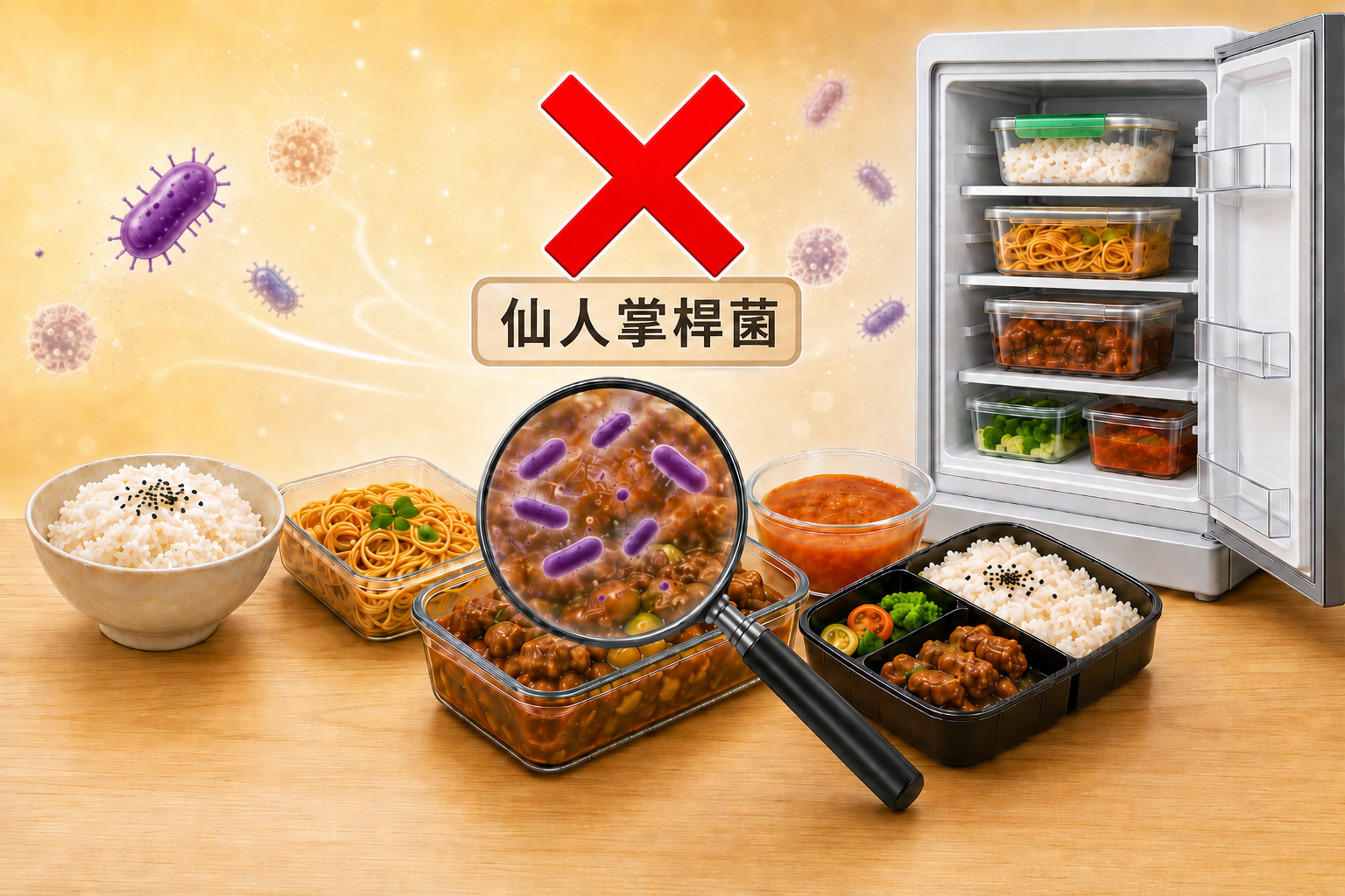 隔餐飯菜藏風險，慎防仙人掌桿菌宣傳圖片